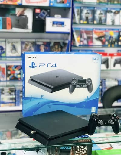 Ps4 slim with jailbreak 500gb games installed