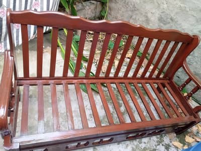 5 seater Wooden sofa set