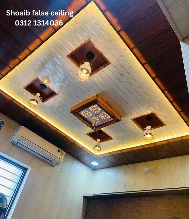 Gypsum ceiling | False ceiling | Bedroom Ceiling | PVC Ceiling | Panel 3