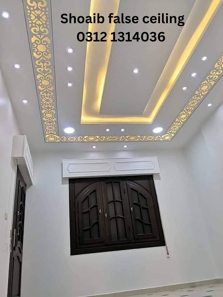 Gypsum ceiling | False ceiling | Bedroom Ceiling | PVC Ceiling | Panel 12
