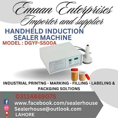 Induction Sealing Machine | foil jar Induction sealer Packing Machine