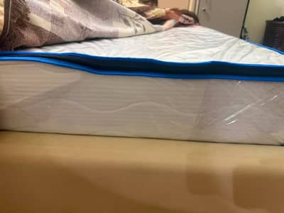 Queen size bed with brand new 8 inch mattress