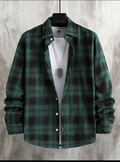 Men’s check shirt  Plaid Flannel Shirt | Casual Full Sleeve Shirt