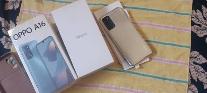 OPPO A16 4/64 with box official pta best battery type c