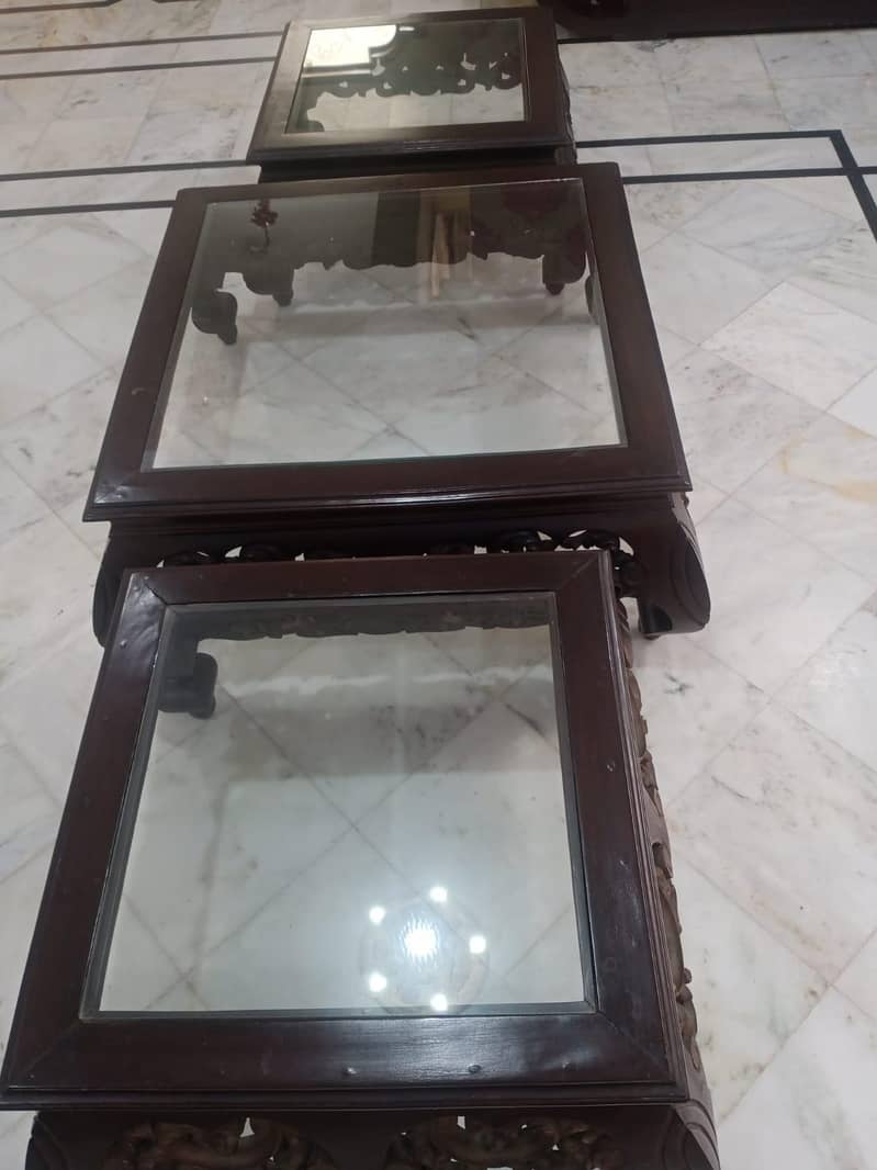 center table with 2 more side table 2