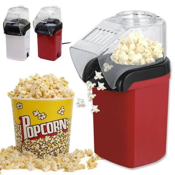 T  Popcorn Maker Oil Free Popcorn Maker Hot Air Popping Popcorn Maker for Kids Portable Popcorn Maker