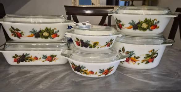 Stone bowls set six pieces