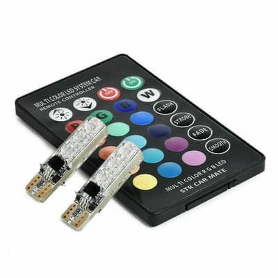 car parking laight multicolor by remote -RGB T10 w5w led [2pes]-16colo