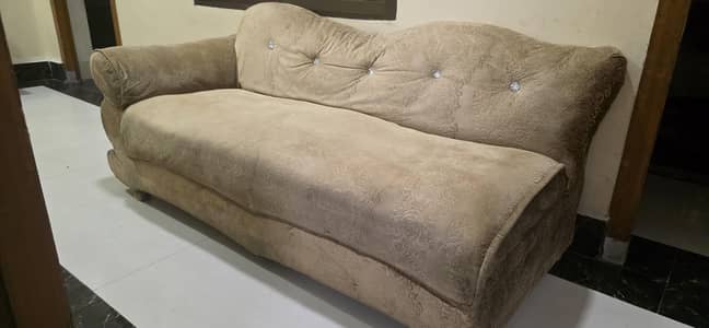 Velvet Sofa cum bed in good condition