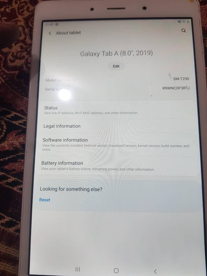 Samsung tab A 6