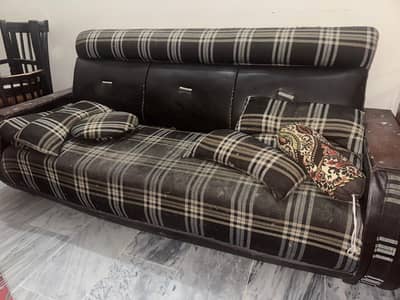 5 Seater Sofa Set | 3+1+1 | Strong Wooden Frame