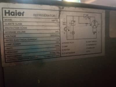 Haier HRF-340 Refrigerator excellent condition