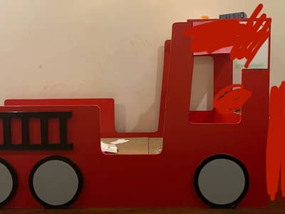 Firetruck kid bed