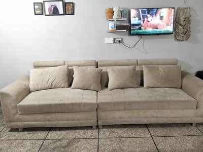L shape sofa set