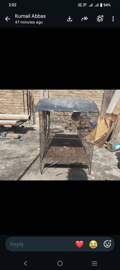 BIRD CAGE. WITH ROOF. ,.