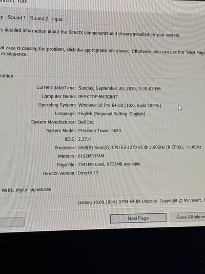Del Tower model 3620 for sale gaming build