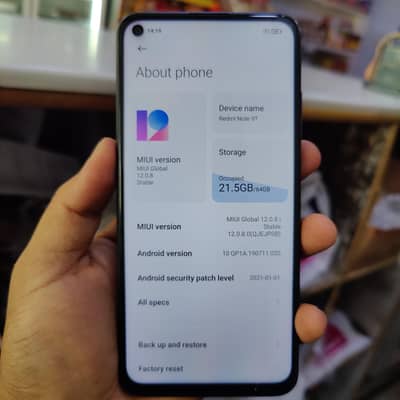 Xiaomi Redmi Note 9T 5g non pta