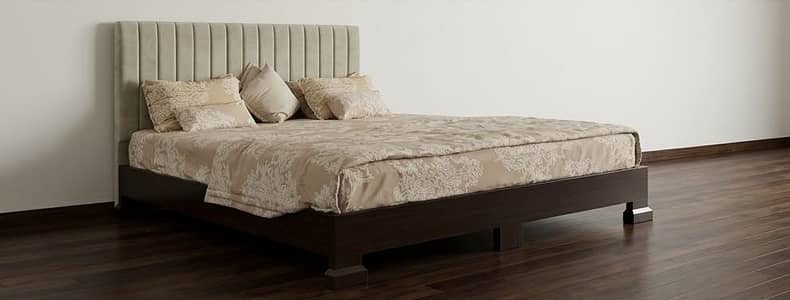 Wooden King Size Bed Set
