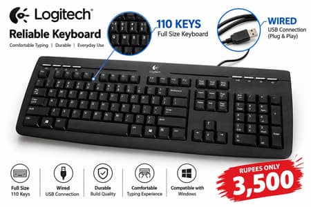 Logitech wired keyboard