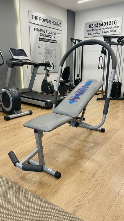 Ab king pro abdominal bench tummy trimmer multi gym bench twister pull