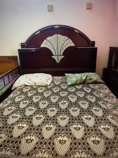 Bed dressing and side table