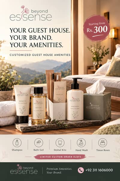 Branded Hotel & Guest House Amenities – Starting Rs 300