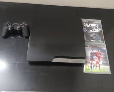 PS3 SLIM JAILBROKEN + 5 GAMES + 1 CONTROLLER