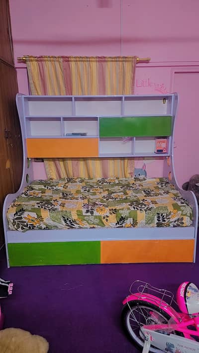 Twin bed set double almari n dressing