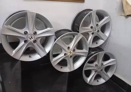 Alloy Rim 15 inch Set Imported 4-Nuts 100-PCD for City,Yaris