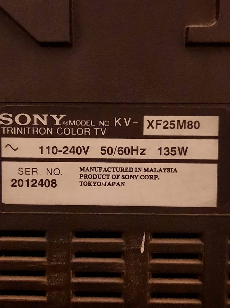 Sony old tv 8