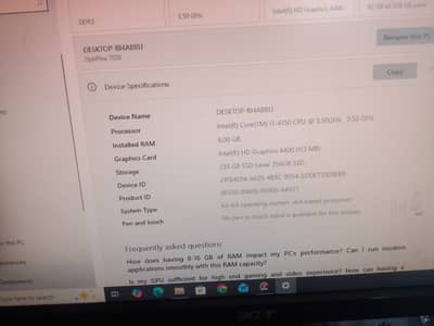  Dell OptiPlex 7020 Complete PC Setup For Sale
