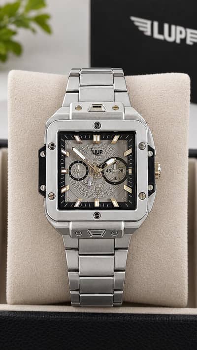 Premium Square Chronograph Watch