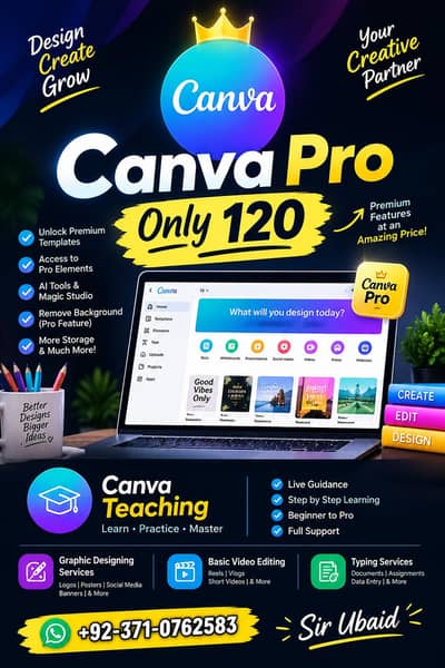 Canva Premium access in Rs 120