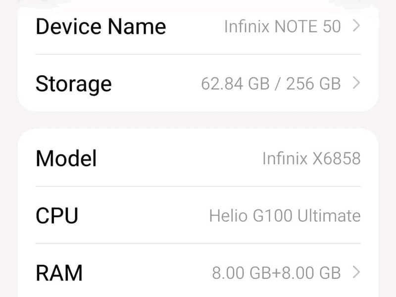 Infinix Note 50 4