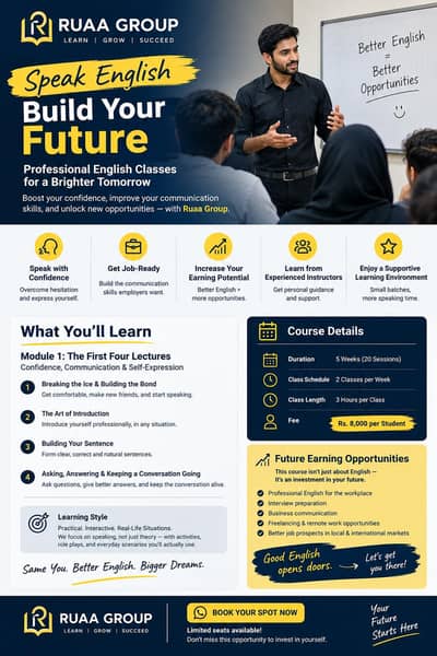 Learn Professional English & Communication Skills | Ruaa Group
