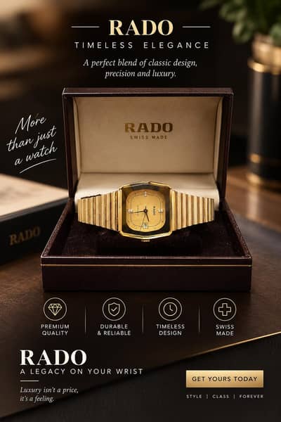 RADO Antique Original Watch – Rare Vintage Watch with Orignal Case