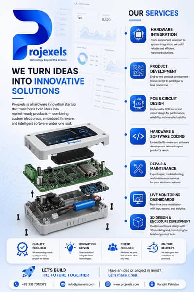 Custom Project Development Karachi | IoT, Automation, Prototype