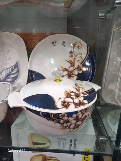Brand new dinner set 72 pcs melamine double glaze