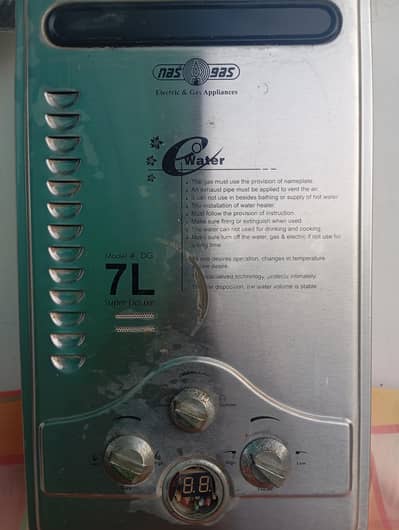NasGas 7 Litre Instant Gas Geyser – Fully Working