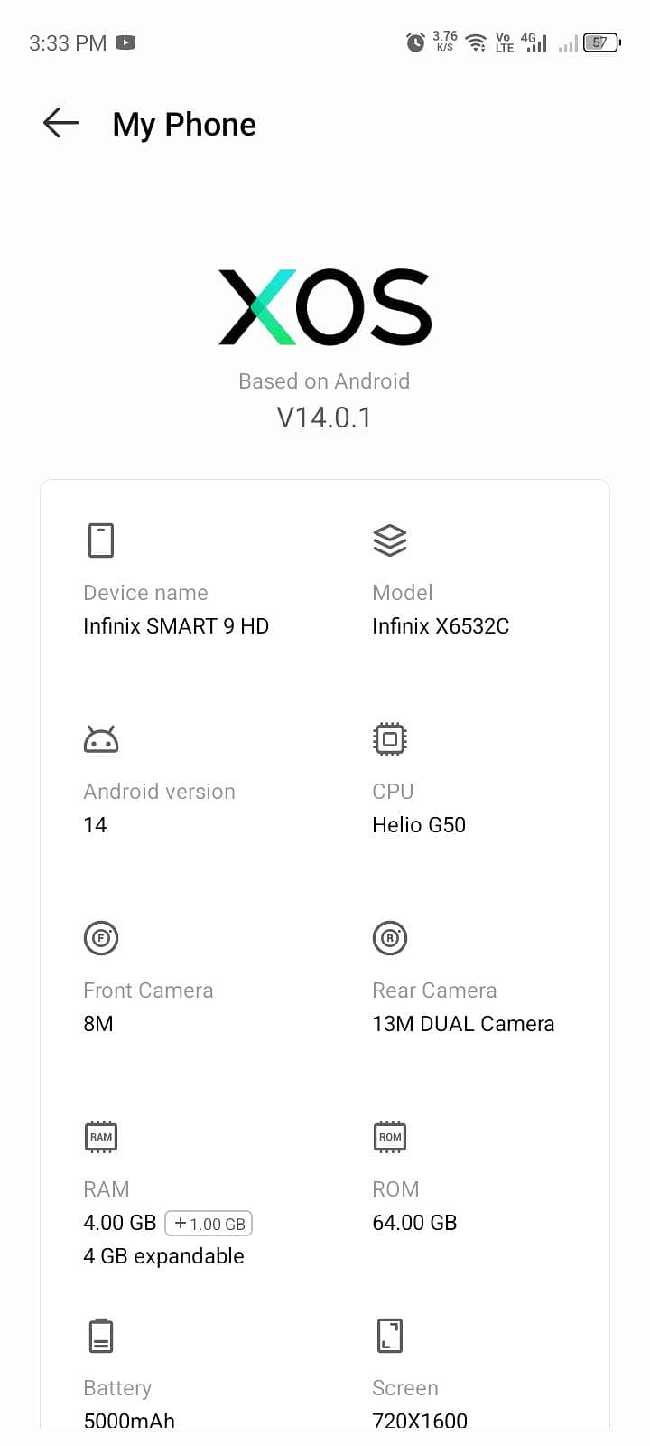 Infinix Smart 9 0