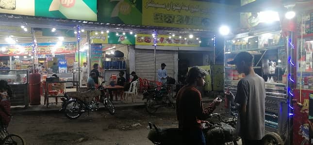 Shop For Sale With Attached Bath Corner Double Shutter 200 Feet Main Road Facing Extra Land Ideal Location