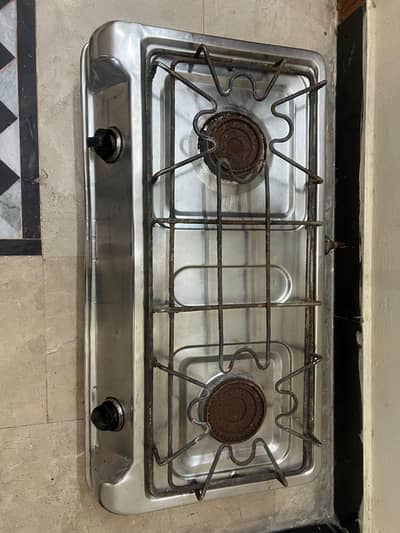 Steel Stove 2 burners