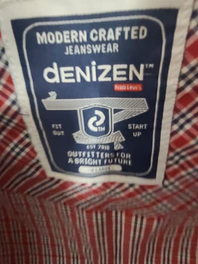 Denizen by Levi’s Plaid Short-Sleeve Cropped Button-Down Shirt - XL