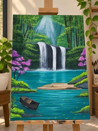 beautiful hand made see forecast painting