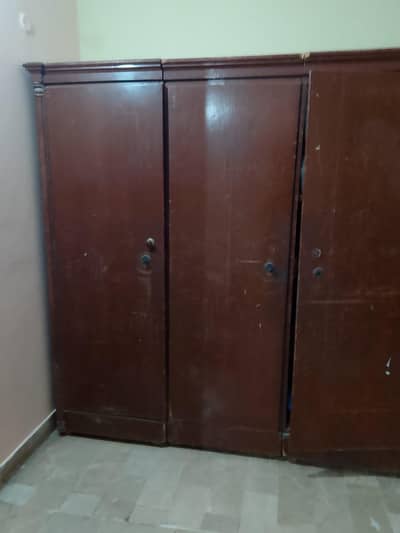 wood 3 door Almirah