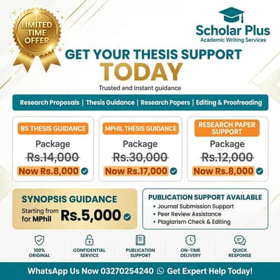 Research Support: Synopsis, Thesis, Research Paper