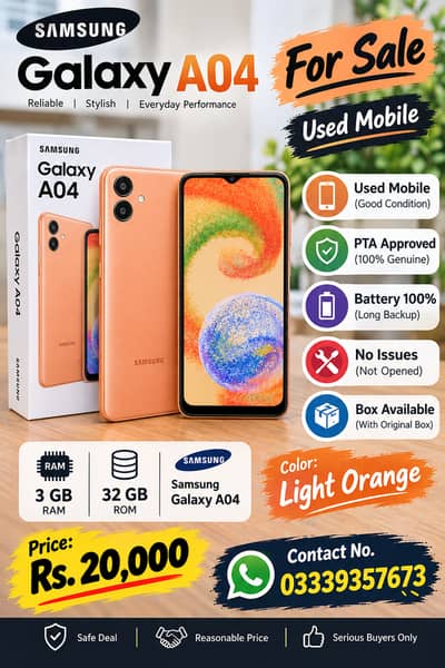 Samsung Mobile A04