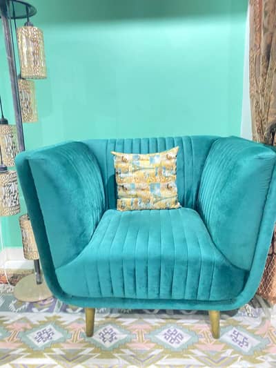 one 3 seater and 1 ,1 sofa available in newly condition 4 month used