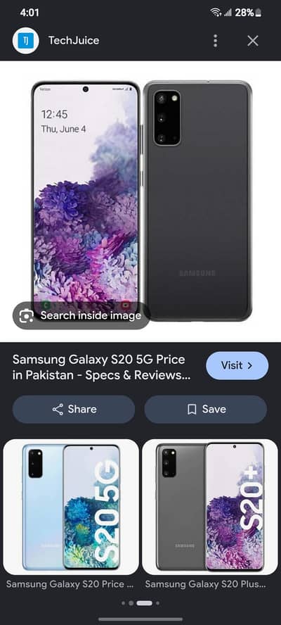 Samsung Mobile S20