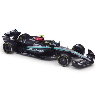 W15e racing car F1 Mercedes black red bull